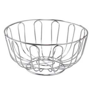 Corbeille à fruits grande capacité en acier inoxydable pour le rangement sur le comptoir de cuisine avec un design en fil métallique résistant à la rouille - Product Image 1