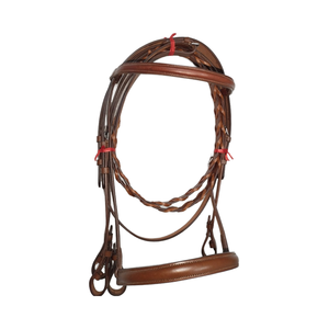 บังเหียนม้าอังกฤษ ADEEFA แบบวีย์มูธ ทนทาน หนังแท้ 100% สายบังเหียนเคลือบ ขี่สบาย คุณภาพสูง ผลิตในอินเดีย ทุกขนาด - Product Image 1