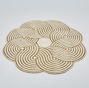 Ensemble de sets de table perlés luxueux faits à la main, ronds, pour Noël, à un prix incroyable - Product Image 3