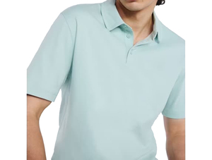 Men Custom Logo Golf Tops Men's Light <b>Blue</b> Short Sleeve <b>Polo</b> <b>Shirt</b> Cotton Casual Solid Color Breathable Regular Fit - Product Image 5