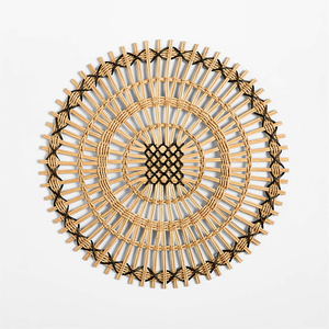 Nouveau design de dessous-de-plat rond en rotin pour table à manger, accessoires de décoration de table, fabriqué au Vietnam - Product Image 2