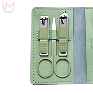 7-in-1 Luxury Manicure Pedicure Care <b>Set</b> Carbon Steel <b>Nail</b> Clipper File Scissors with PU Case - Product Image 3