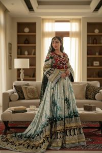 2026 Afghani <b>Dress</b> Women Traditional Kuchi Embroidered Wedding <b>Dress</b> Bohemian Loose Fit Full Sleeve Casual <b>Dresses</b> Available - Product Image 2
