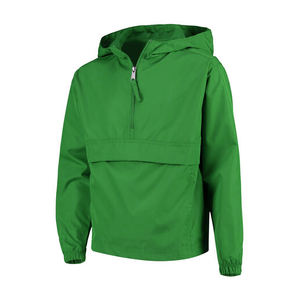 Chaqueta Cortavientos Personalizada Delgada con Capucha de Nailon en Bloques de Color para Hombre, Estilo Urbano, con Cremallera, Impermeable y Resistente al Viento, OEM - Product Image 2