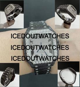 Luxury Designer Moissanite Iced Out Stainless Steel <b>Watch</b> with 10 Bar Water Resistance <b>Bracelet</b> Clasp for <b>Men</b> - Product Image 4