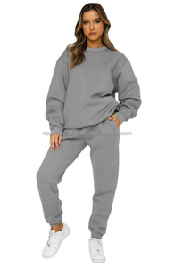 Conjunto de Pantalones Deportivos de Dos Piezas para Mujer, Nuevo Modelo Otoño 2025, de Alta Calidad, con Logotipo Personalizado, de Felpa, Holgados y Cómodos - Product Image 2