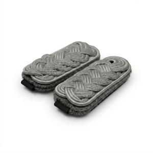 Par de hombreras de algodón blanco hechas a medida, bordadas, para uniforme profesional - Product Image 4