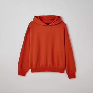 Sweat à capuche oversize pour homme 100% coton, pull uni streetwear, impression de logo personnalisé, broderie, vêtements OEM haut de gamme - Product Image 1