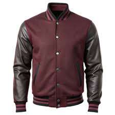 Fabricant OEM, veste en cuir à manches longues vintage, veste de style universitaire personnalisée, broderie en chenille de haute qualité, veste universitaire pour hommes - Product Image 1