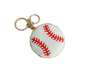Unique Hand Stitched Embroidery Beaded <b>Keychain</b> Featuring Colorful Beads Artistic Floral Patterns and Elegant Handmade Finish - Product Image 2