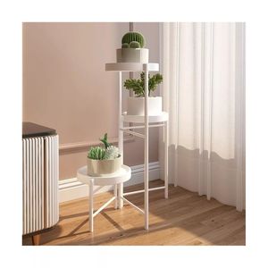 Étagère de présentation de fleurs en fer noir moderne, présentoir d'intérieur pliable pour jardin, salon, espace, étagères de présentation murales - Product Image 1