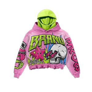 Top para hombre, colección de invierno, sudadera con capucha y sudaderas French Terry Dabble, ropa de calle, estilo jersey, capucha bordada, tela de lana - Product Image 2