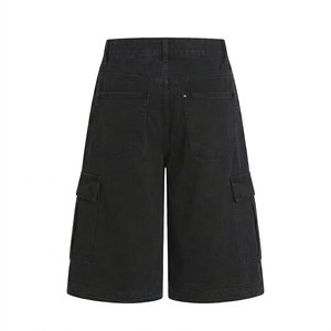 Nuevos shorts vaqueros oversize para hombre, holgados, estilo vintage, lavados, casuales, de moda urbana, de pierna ancha, para verano. - Product Image 2