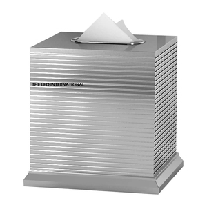Caja de pañuelos metálica compacta que ahorra espacio con un aspecto elegante para apartamentos pequeños, oficinas y necesidades de viaje - Product Image 4
