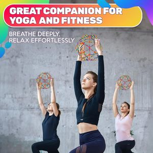 Palla Respiratoria Espandibile da 5,5 a 10,2 Pollici per Alleviare lo Stress, Design Colorato con Bordi Lisci, Forniture per Terapia Riabilitativa - Product Image 3