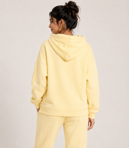 Women 100% Cotton Winter Lined Breathable Heavy Weight Boxy Oversized <b>Zip</b>-Up Hoodies with Puff Print - Product Image 3