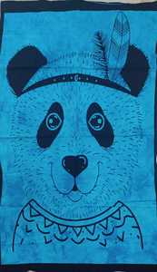 <b>Poster</b> Door Decor Panda Mandala Cotton Tapestries Small Wall Hanging Beautiful 40*30 Inches Handmade By Indian Consigners - Product Image 4