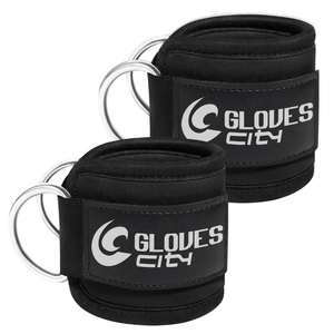 Guantes de neopreno de alta calidad y color sólido, superventas, resistentes, para gimnasio, con correas de tobillo, para máquinas de cable City - Product Image 6