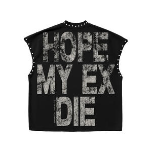 Débardeur Homme Oversize Vintage Délavé à l'Acide, Style Streetwear Décontracté, avec Logo Imprimé au Dos, Idéal pour l'Été – Vente en Gros - Product Image 4