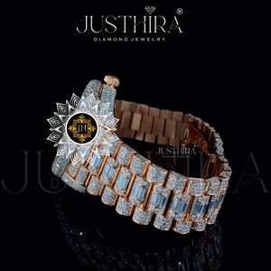 Montre à quartz RLX entièrement sertie de diamants, bracelet en alliage de 20 mm, bijoux hip-hop en moissanite, cadeau pour fiançailles, fête, mariage, anniversaire - Product Image 2