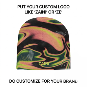 หมวกบีนนี่ ZAINI 220 GSM พรีเมียมอะคริลิคแบบอินเตอร์ล็อค หลายสี ออกแบบโลโก้ได้ตามต้องการ สำหรับทุกเพศ เหมาะสำหรับเล่นสกีและกิจกรรมกลางแจ้งในฤดูหนาว - Product Image 2