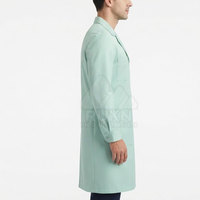 Blouse de laboratoire légère en coton tricoté 100 %, à manches longues, pour professionnels de la santé et étudiants – Meilleure vente