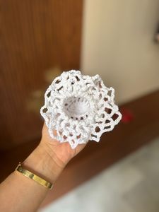 Tocados bohemios hechos a mano, horquilla de macramé, accesorios para el cabello con lazo nupcial bohemio para mujer, velo de bodas 2025 - Product Image 3