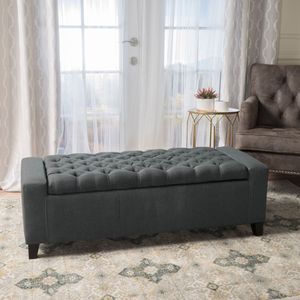 <b>Storage</b> Ottoman Stylish <b>Stool</b> with Hidden <b>Storage</b> Space for Home or Office Use - Product Image 4