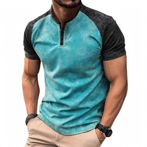 Camisetas Casuales de Manga Corta para Hombre, Corte Holgado, Lavado Ácido, 100% Algodón Jersey, Tela de 260g, Secado Rápido, Transpirable, con Estampado Frontal de Estrella - Product Image 4