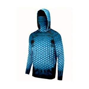 Sweat à capuche de pêche UPF50 100% polyester imperméable respirant léger séchage rapide pour activités de pêche en extérieur - Product Image 2