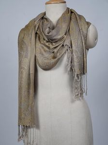 Chal de Diseño para Mujer, de Cachemira, Seda y Modal, Estilo Jamawar, Suave, Ligero, Tejido Premium, Ultra Suave y Elegante, para Fiestas - Product Image 6