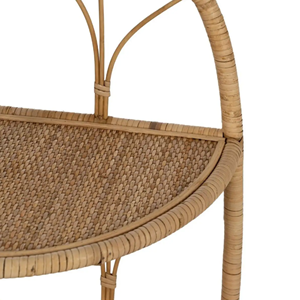 Custom Eco-Friendly Rattan <b>Corner</b> Bookcase Handwoven Bamboo Wicker Shelf Unit Display <b>Cabinet</b> Vietnam Wholesale Furniture - Product Image 5