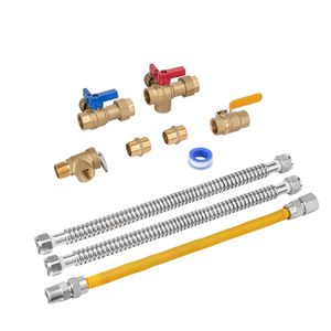 Valvole di isolamento 600 WOG, valvola limitatrice di pressione da 3/4 di pollice, kit di riparazione idraulica per acqua calda e fredda, valvola a sfera per ricambi scaldabagno - Product Image 1