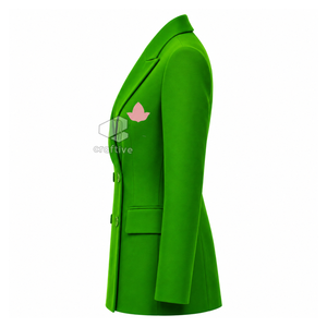 Alpha | Kapa | Alpha Sorority Women's Double Breasted Blazer Embroidered Peak Lapel Tailored Formal Business Office <b>Suit</b> Jacket - Product Image 3