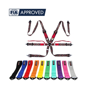 Ceinture de sécurité de course à 6 points SPORT PLUS-5 homologuée FIA 8853-2016, certifiée, brevetée, ultra-légère, 3 pouces, avec ajusteur, OEM ODM personnalisé - Product Image 6