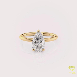 Bague de fiançailles en moissanite pour femme, bijoux de mariage classiques au design intemporel, disponible à prix compétitif - Product Image 2
