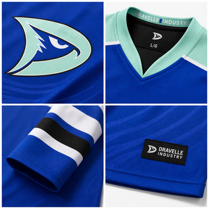 Wholesale Sublimated Pro Ice Hockey Shirt Custom Dravelle Style Teamwear Premium OEM Performance Jersey - Product Image 6