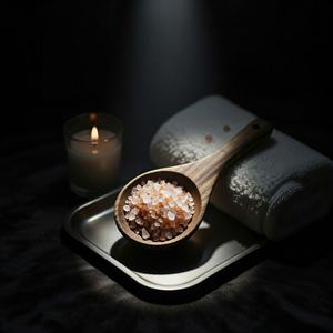 Sal de Baño Rosa del Himalaya, Natural, Ecológica, Refrescante, con Cristales Minerales Tallados, para Spa y Jardín, con Aromaterapia - Product Image 1