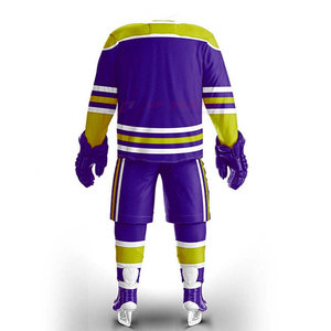 Uniforme de hockey sur glace par sublimation, design très populaire, respirant, haute qualité, 100% polyester, personnalisable, faible MOQ, service OEM - Product Image 3