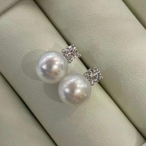 Natural Freshwater <b>Pearl</b> <b>Earrings</b> Ice Queen White Translucent Pink Luster Strong Light Flawless Elegant Ice Queen <b>Pearl</b> <b>Earrings</b> - Product Image 4