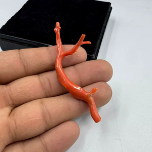 ลูกปัดปะการังแดงอิตาลีรูปทรงกิ่งไม้ พลอยดิบสำหรับทำเครื่องประดับ ปะการังอิตาลีรูปทรงต้นไม้ - Product Image 1