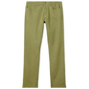 Pantalon cargo en denim vert olive pour homme de Naimat Abbas Industries, coupe slim, décontracté, léger, de haute qualité, en jean doux - Product Image 2