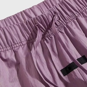 Custom Lightweight Color-Blocked Men's Summer Shorts-Waterproof Eco-Friendly Nylon/Cotton Canvas Fabric Elastic Waist Unisex - Product Image 3