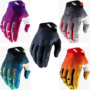 Gants de motocross personnalisables de haute qualité à doigts complets avec empiècements en PU, pour l'extérieur, unisexes, rouge, noir, jaune, impression par sublimation - Product Image 3