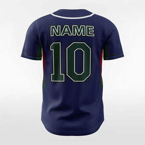 Maillots de baseball 100 % polyester imprimés par sublimation pour hommes, maillots de softball, t-shirts de baseball universitaires, service OEM ODM - Product Image 4