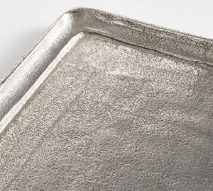 Bandeja Rectangular de Lujo Plateada Martillada al por Mayor, Plato de Servicio Metálico para Hoteles y Restaurantes, Vajilla Decorativa Elegante - Product Image 6