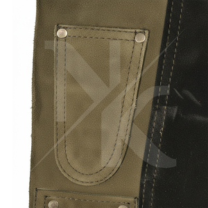 Meilleure Qualité, Luxe, Véritable Cuir de Vachette, Chaps de Ferrier à Jambes Découpées, Tablier de Nettoyage de Fer à Cheval Renforcé, Produits Équestres Professionnels - Product Image 4