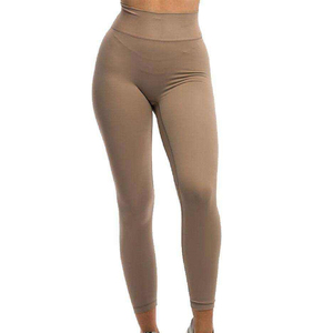 Leggings deportivos de cintura alta, moldeadores, elásticos, para gimnasio y correr, para mujer, en venta. - Product Image 1