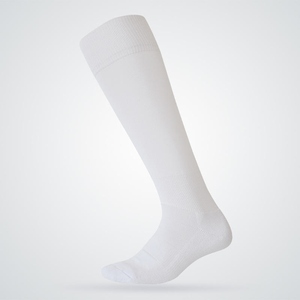 Chaussettes blanches mi-hautes, couleur unie, respirantes, tricotées, décontractées, pour adultes, style classique - Product Image 1