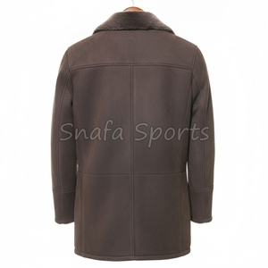 Nouvelle arrivée : veste en cuir shearling pour homme, fabrication OEM, sur mesure, en vente en gros, haute qualité, prix bas - Product Image 2